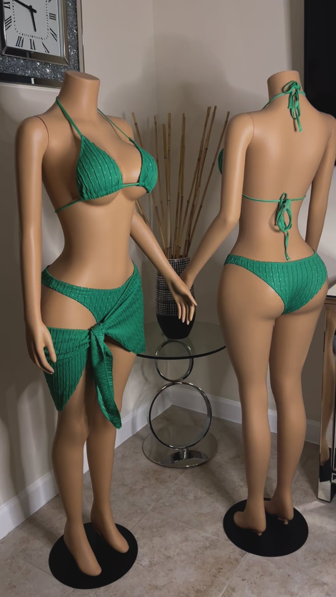 green bikini video